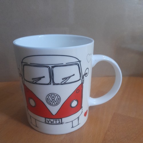 Preloved mug red campervan - vw,