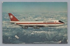 Air Canada Boeing 747 Airline Issue Postcard Airplane Aircraft Aviation