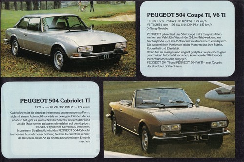 Peugeot 104 304 305 504 - , saloon