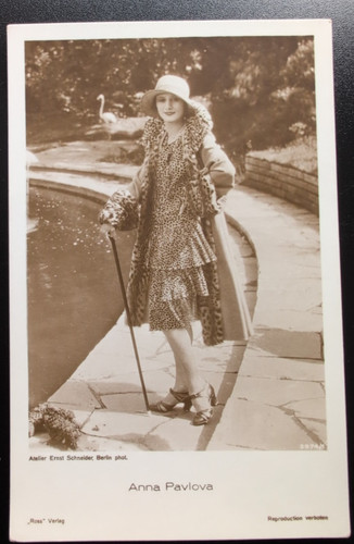 Vintage postcard anna - postcard, pavlova