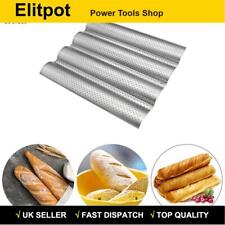 4 Wave Baguette Baking Tray Bread Mold French Loaf Tin Non-Stick Cake Plate Tool