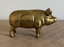 Vintage Or Style Brass Pig