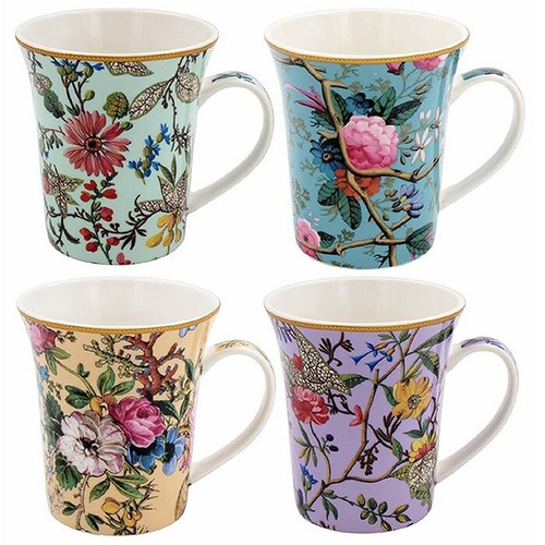 Set fine china mugs tea - of,