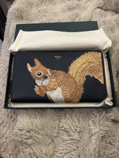Mulberry Squirrel Embroidered