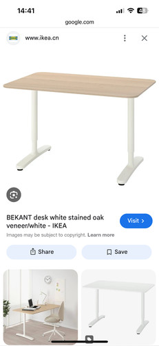 Ikea bekant desk oak veneer - desk,