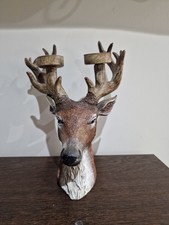 VTG Christmas Stag Candle Holder Tealight Reindeer Table Decoration Home Decor