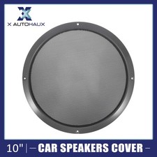 1pcs 10" Titanium Tone Car Audio Speaker Cover Mesh Subwoofer Grill Glossy Guard