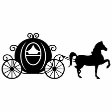 CINDERELLA COACH & HORSE VINYL