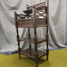 Antique 3 Tier Mahogany Hall