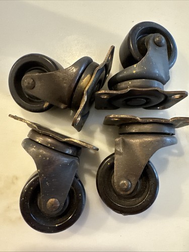 Antique metal caster - metal,