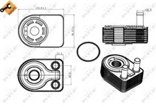 Oil Cooler NRF Fits Ford