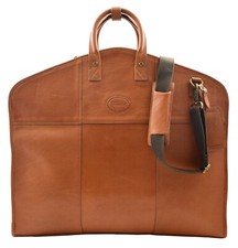 Real leather suit carrier - leather,