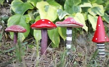 4pc garden mushroom fairy - 4pc,