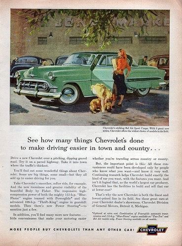 1953 chevy bel - bel, air