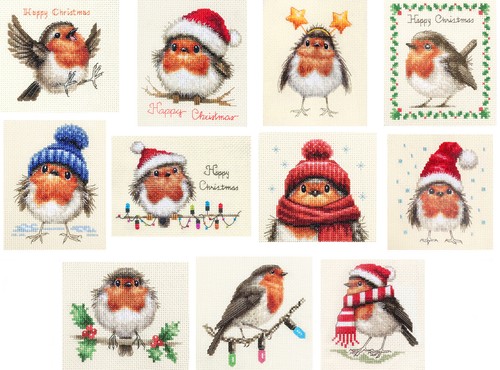 Christmas robins original - original, full
