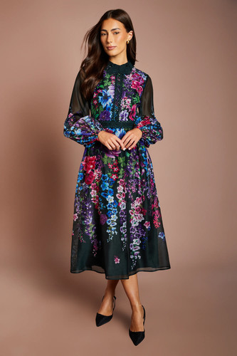 Coast forest midi dress - forest,