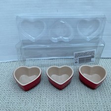 Set of Three Ceramic Red
