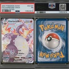 🔥 PSA 1 POOR CHARIZARD VMAX FULL ART | SHINING FATES SHINY VAULT SV107/SV122 🔥