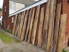 Large Amount Of Elm Feathered Boards (19) Live Edge