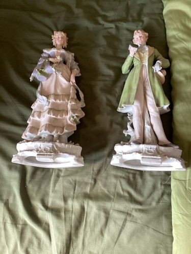 Pair antique german bisque - pair,