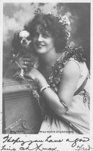 Postcard edwardian actress - actress,