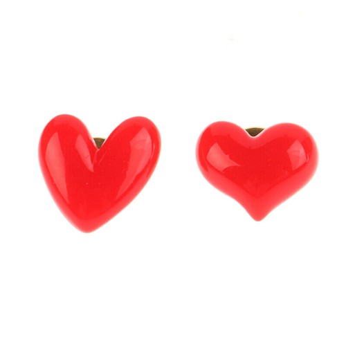 Red heart brooch pin badge - heart,