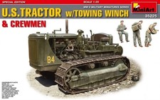 Miniart 35225  US Tractor with Towing Winch & Crewmen 1:35 PLASTIC MODEL KIT