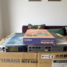 Yamaha Motif-Rack Tone Generator with RARE PLG150-PC Latin Percussion card.