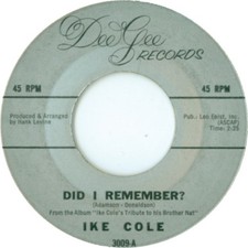 Ike Cole -  Did I Remember? (7", Single)