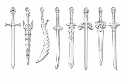 Metal sword charms - metal,