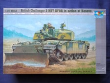 Trumpeter 1/35th scale British Challenger 2 KFOR tank plastic model kit....