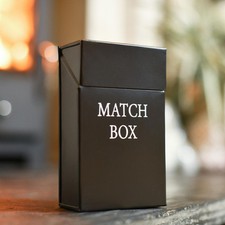 Black Metal "Match Box" Holder