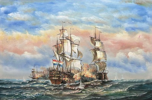 Large oil painting dutch east - large,
