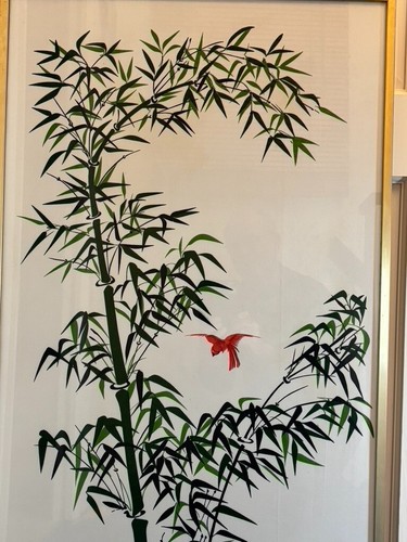 Silk screen printed framed