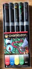 CHAMELEON Color Tones Primary tones 5 Pack Alcohol Ink Pens + FREE BLENDER PEN
