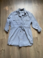 ZARA Grey Utility Shirt Dress