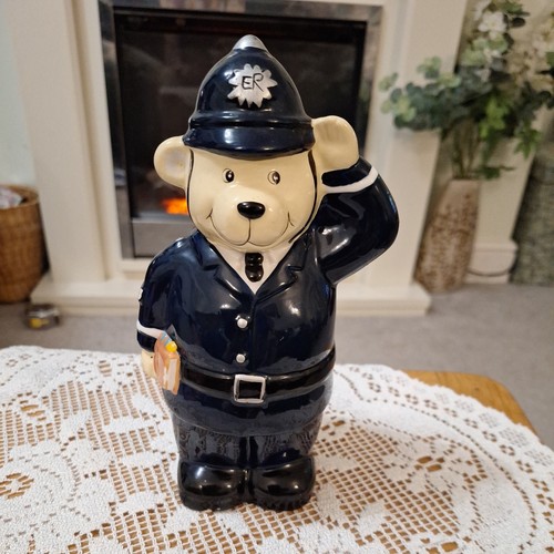 Policeman bear money box
