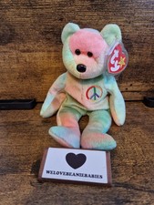 Ty Peace Bear Plush Retired