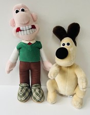 Wallace And Gromit Plush Soft Toys With Tags Born To Play Vintage 1989