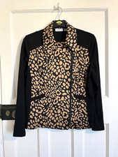 Susan Graver Jacket Top Animal