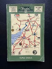 Jan 1947 Bristol Omnibus Services Bus Bath Tramways Time Table Timetable Guide