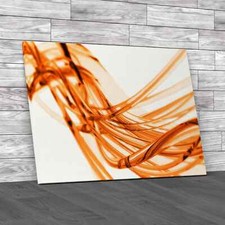 Abstract Wire Flow Orange