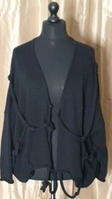 Barbara Speer Quirky Black Oversized Cardigan Jacket