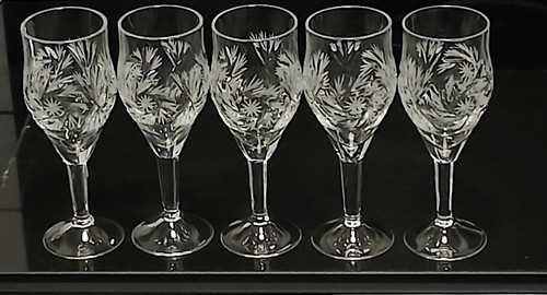 Vintage crystal cut - 5x,