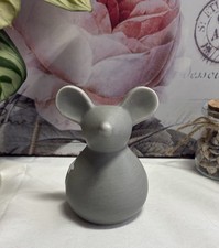 Ceramic Grey Mouse Ornament