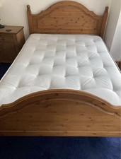 Solid Antique pine double bed 4 Foot 6 Craftmanship Made