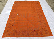 Indian Orange Gold Bedspread
