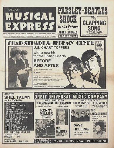 Nme may 1965 shel talmy - 1965,