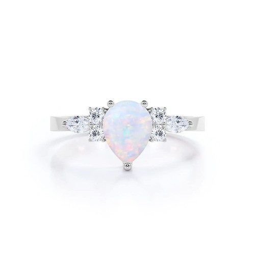 Center 1ct pear shaped - shaped, opal