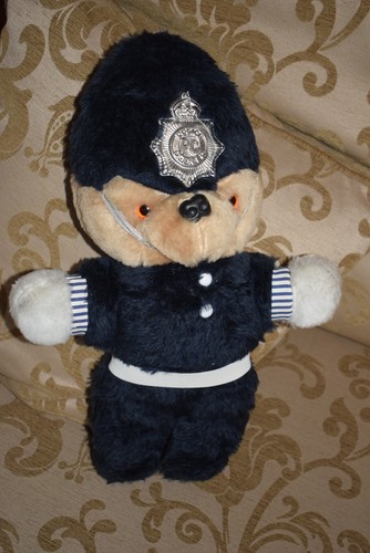 Policeman teddy bear plush - teddy,